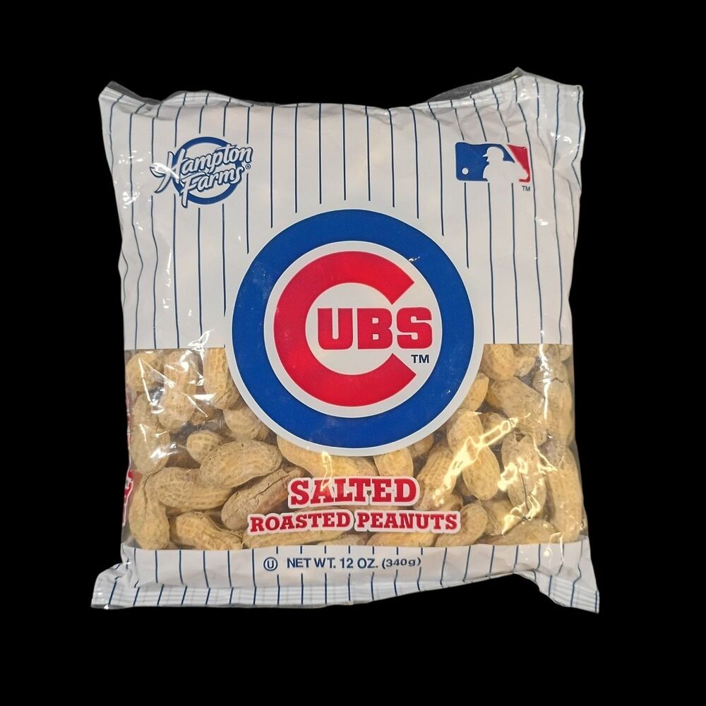 Hampton Farms Team Logo MLB salted roasted peanuts Chicago Cubs